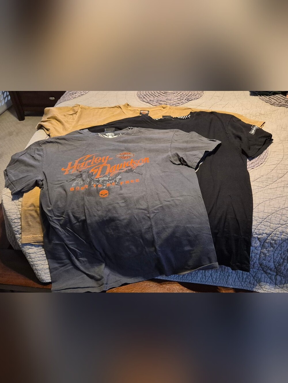 Set Of 3 Harley-Davidson Men’s Graphic Tee - Black/Charcoal